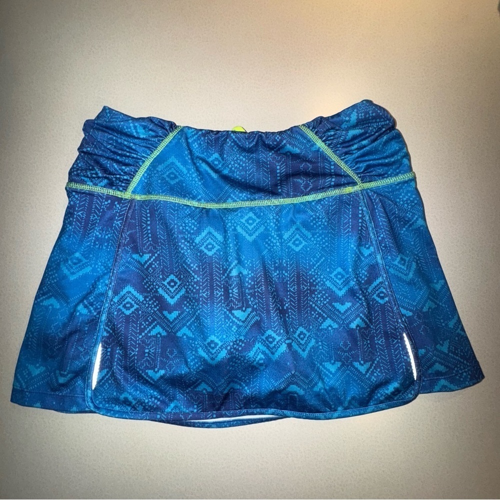 Athleta Printed Sprint Cobalt Skort Women’s Size Medium
